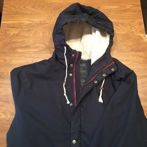 Navy H&M Parka Winter Jacket